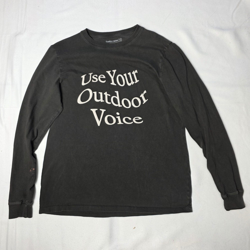 Outdoor Voices women's shirt long sleeve Use Your Outdoor Voice Medium